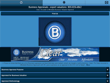 Tablet Screenshot of businessappraisals.com